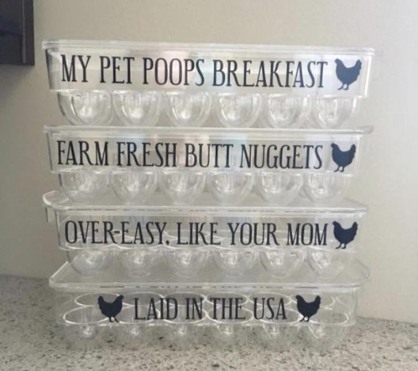 Eggcellent place to keep your chicken periods