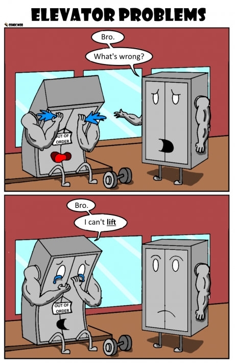Elevator problems be like