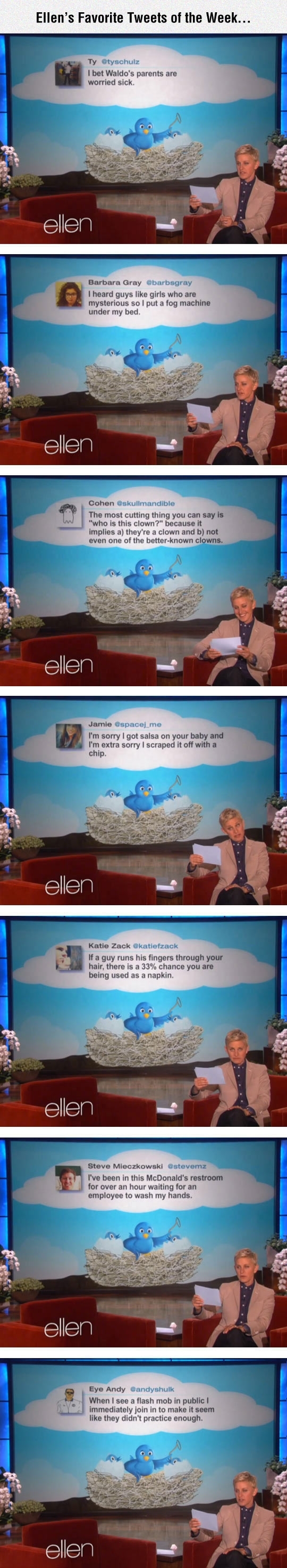 Ellens favorite Tweets