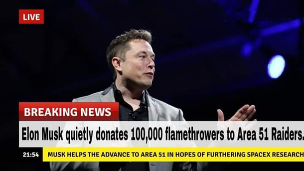 Elon Musk helping heat up the situation