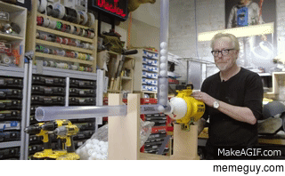 Embarrassed Adam Savage