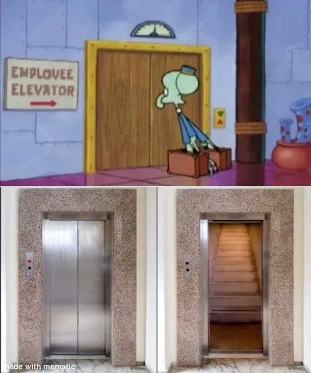 Employee elevator