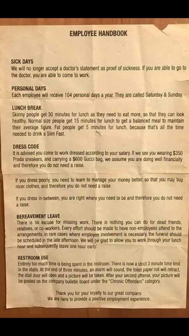 Employee Handbook