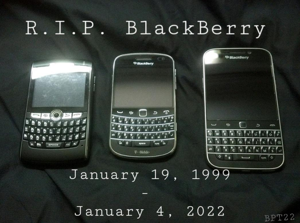End of an era  RIP Blackberry headed for that great junk drawer in the sky