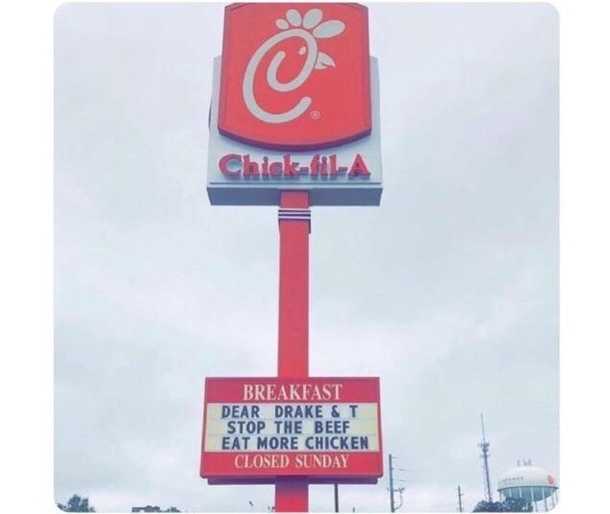 End the beef- Chick-fil-A