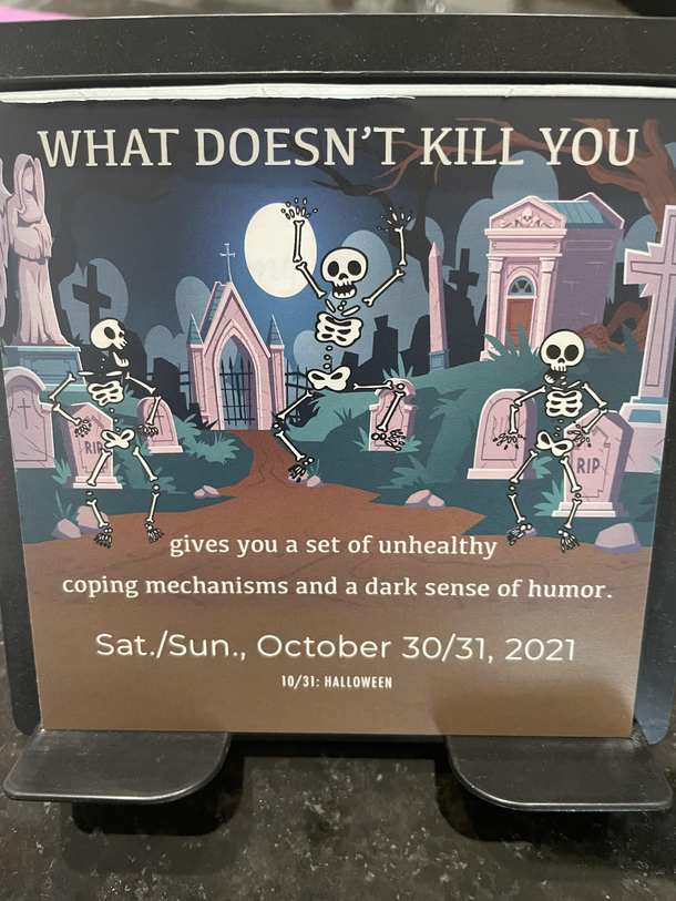 Enjoy your fright night