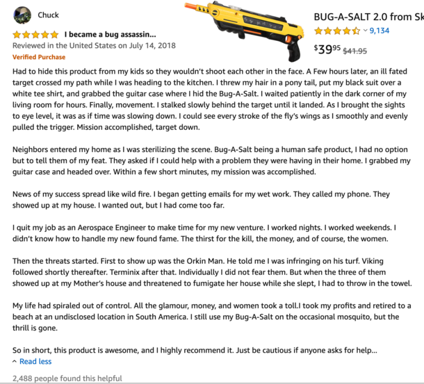 Epic Amazon review