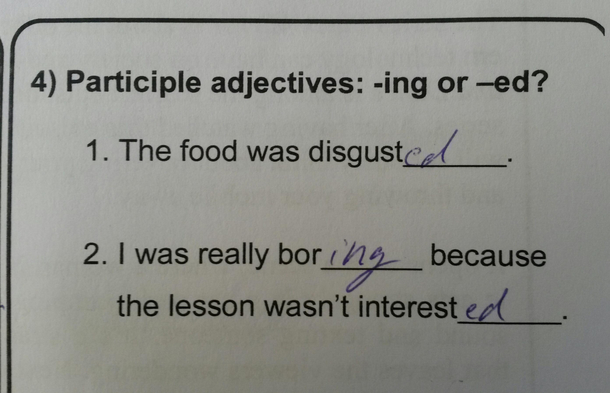 ESL-exam English can be tricky