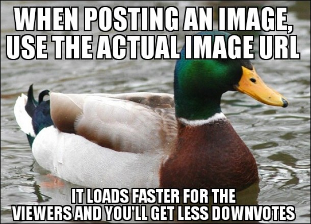 Especially when using non-imgur sites