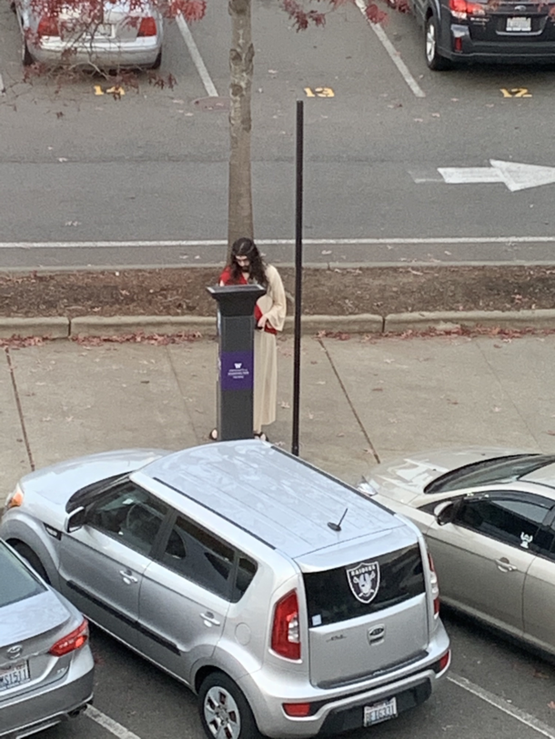 Even Jesus has to pay for parking