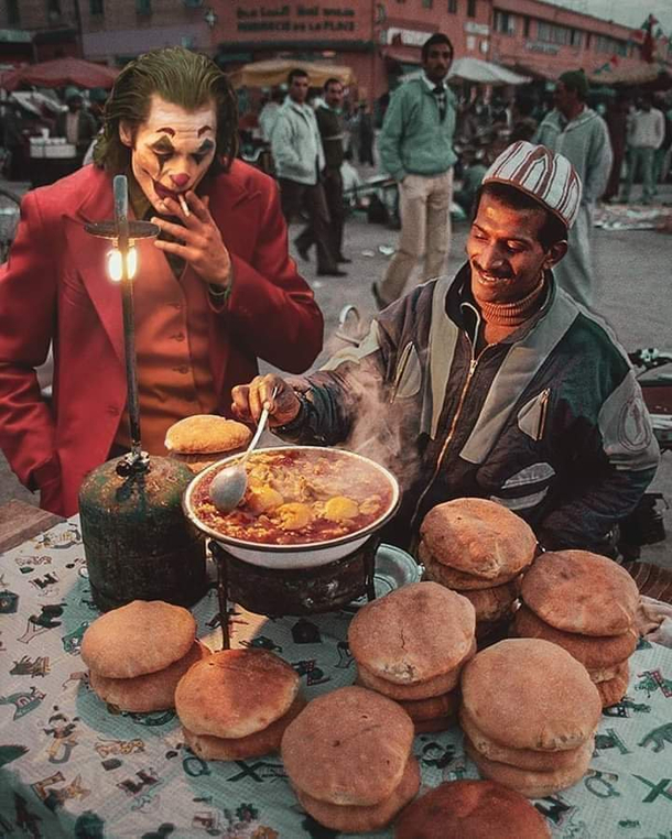 Even the joker loves street food