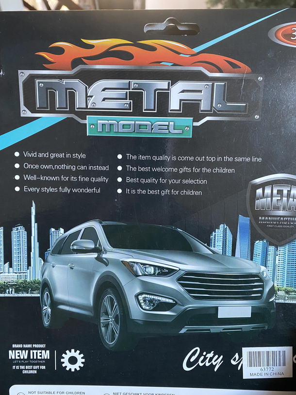 Every bullet point of this toy set I bought second hand for my kid gets better and better