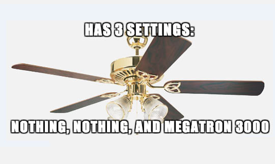 Every ceiling fan ever