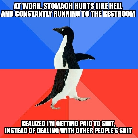 Every cloud has a silver lining even when that cloud is covered in turds