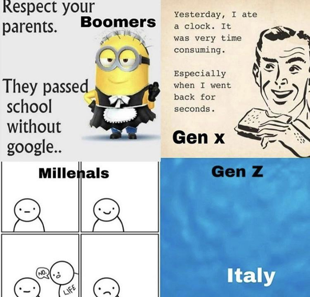 Every generations humor