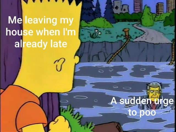 Every morning before work