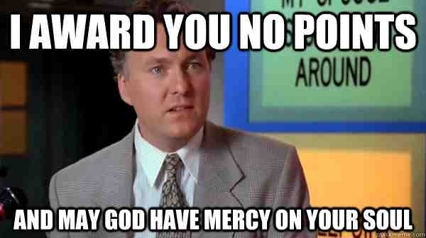 Every professor today after I turn in my test