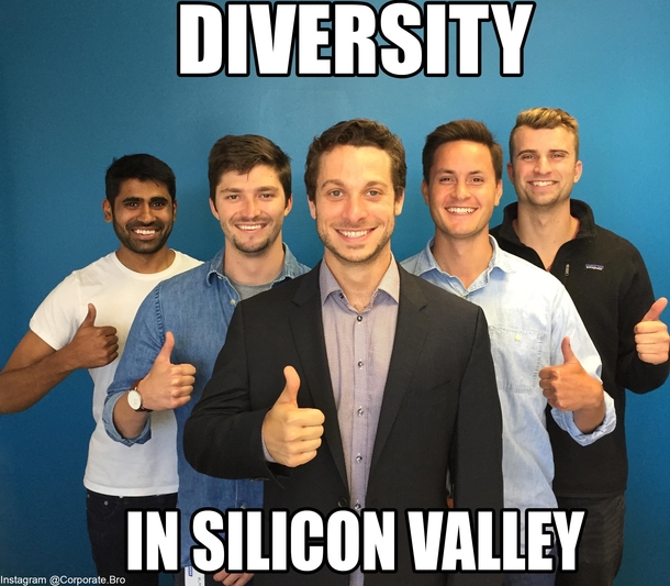 Every stock photo in the tech world 