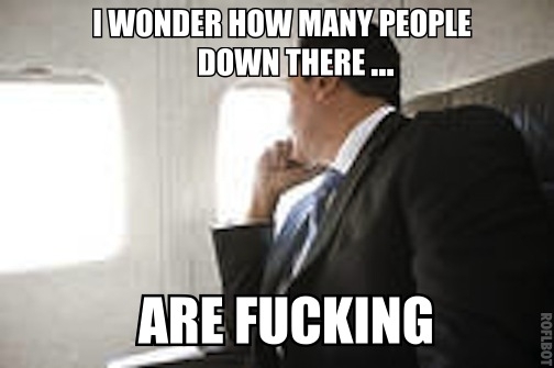Every time I fly over a big city