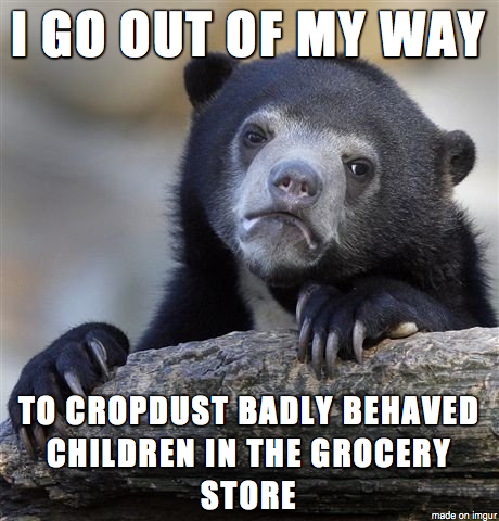 Every time I go for groceries