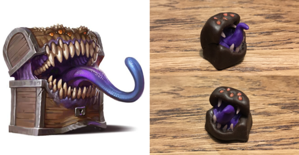 Every time I try to make Scary Monster for DampD I get some Cute Little Cuddly Things like this 