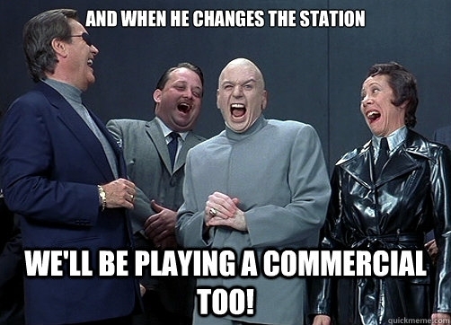 Every time I use the radio