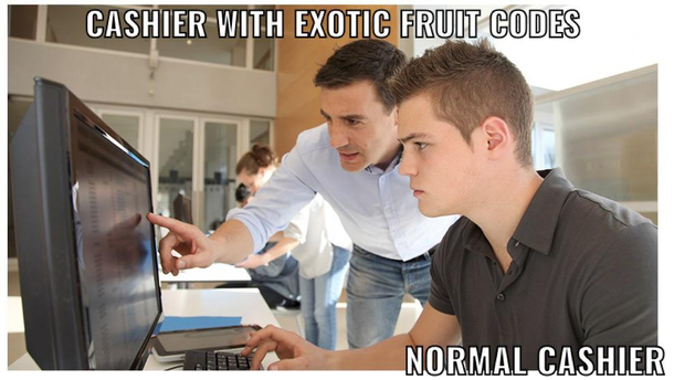 Every time you show up with something other than an apple