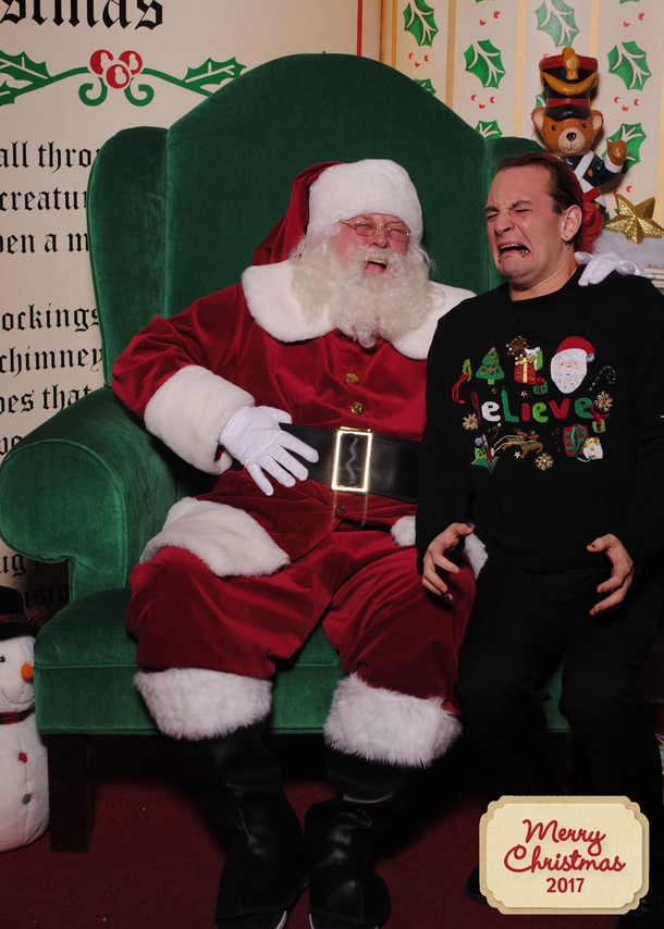Every year I get a picture with Santa