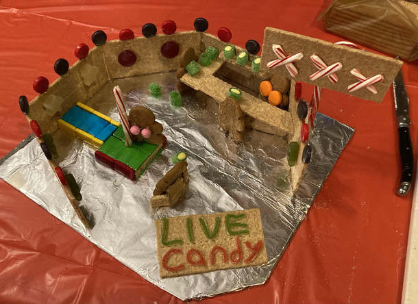 Every year my in-laws have a gingerbread house competition and every year Im still a disappointment