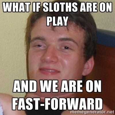 Everyone had a giggling fit for about  minutes after my brother said this