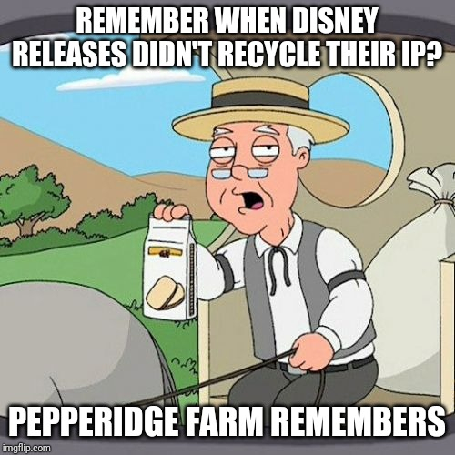 Everyone out here arguing about the Little Mermaid redesign and Im just sitting here wishing we could get some new content