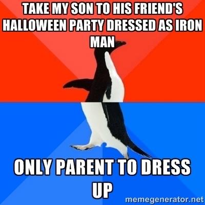 Everyone told me it was a cool costume though