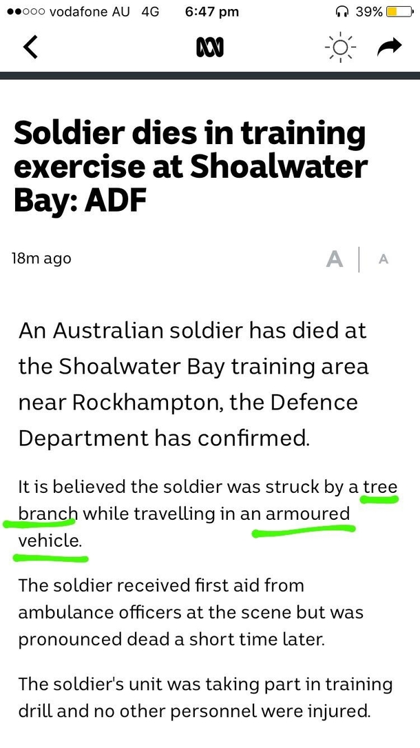 Everything can kill you down in Australia