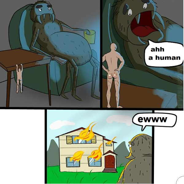 ewww a human