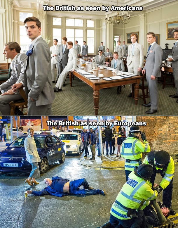 Expectation vs realityHow the British as seen by Americans and Europeans