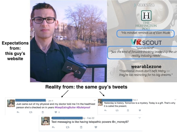 Expectation Wunderkind like Elon Musk---Reality This Guy