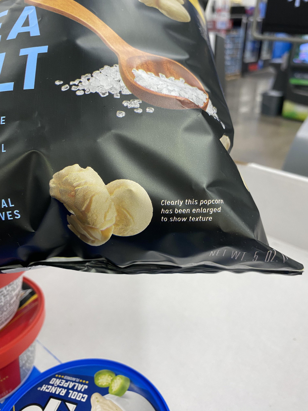 Extra salty popcorn