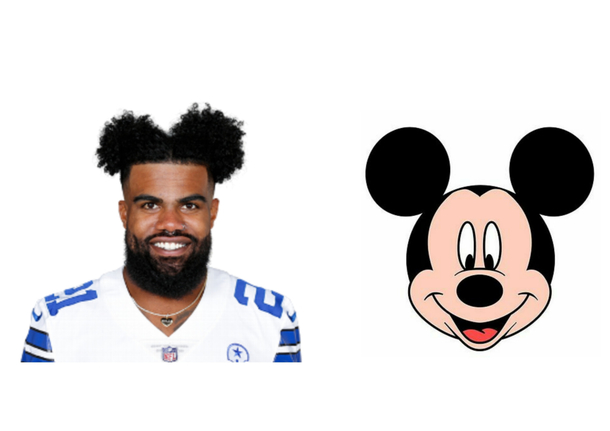 Ezekiel Elliot is a really big Disney fan