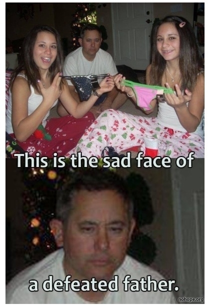 Face of defeat