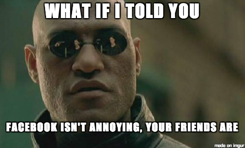 Facebook isnt the problem guys