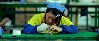 Factory Worker in China