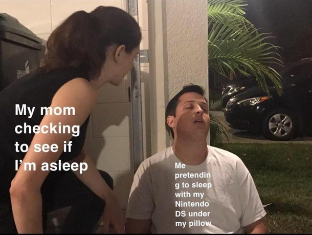 Fake sleep 