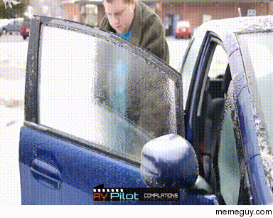 Family dad smash side window of car easily
