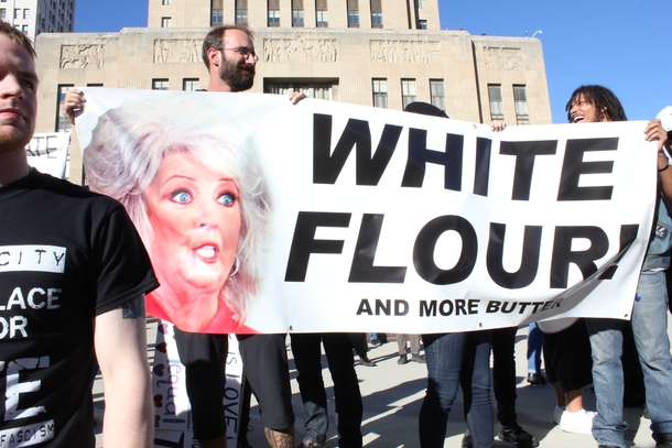 Fantastic banner at an Anti-neo-Nazi protest