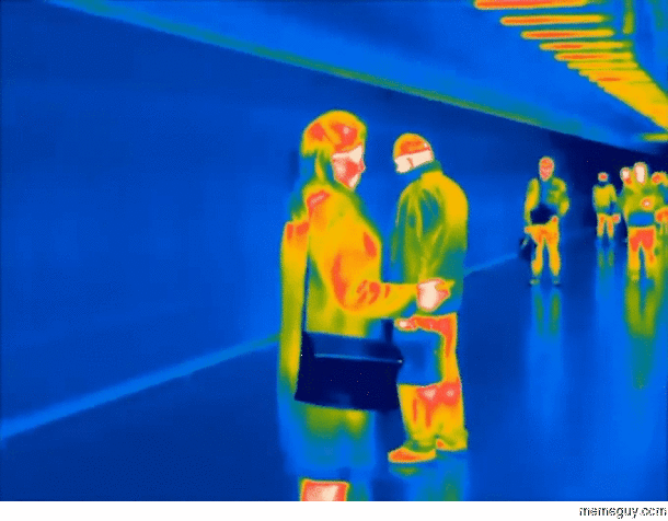 Fart caught on thermal cam