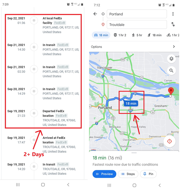 Fed Exs New I could have walked there faster delivery option