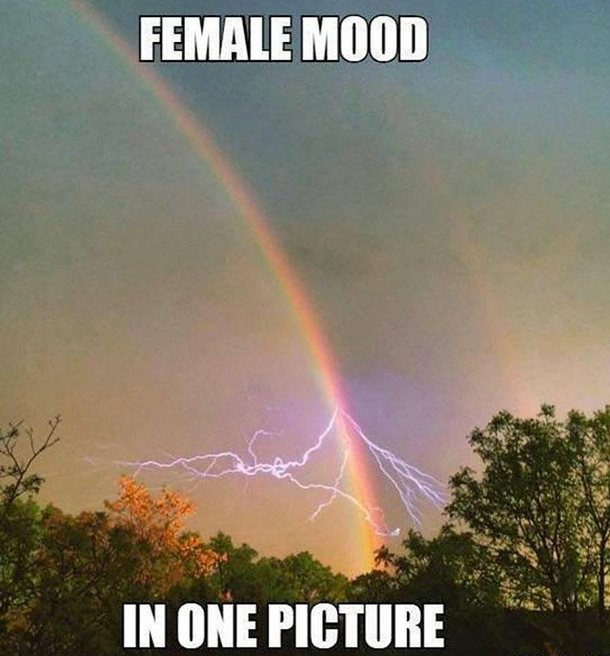 Female mood in one pic