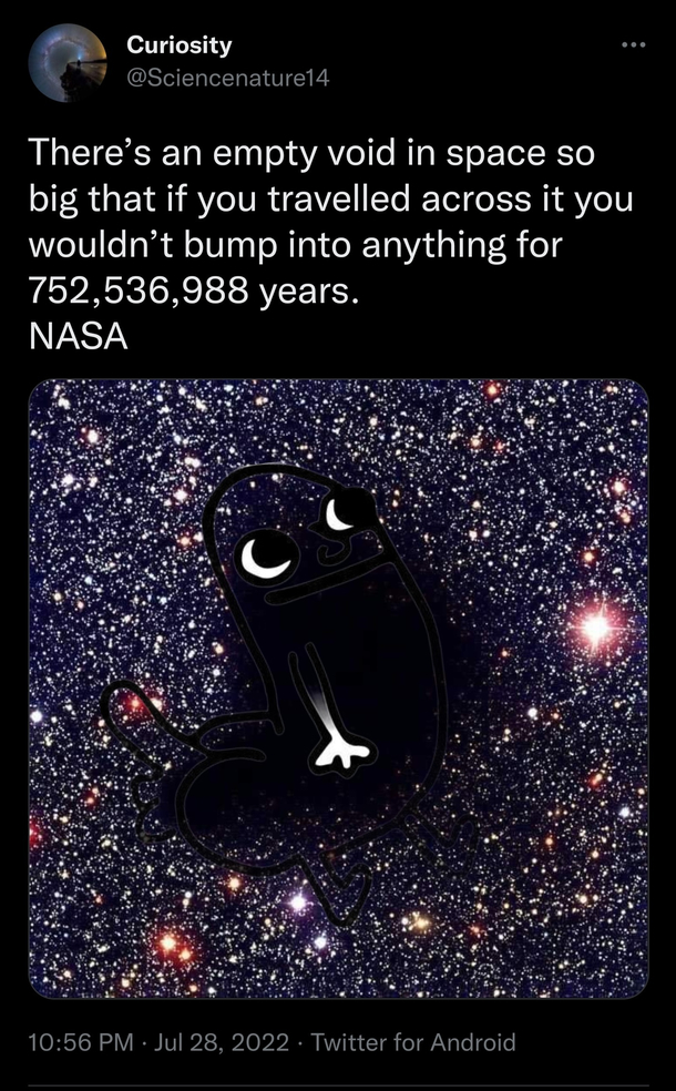 Figured out whats in the empty void found by NASA