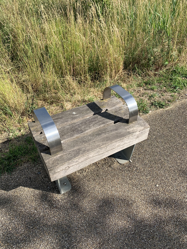 Finally a bench big enough for me and all my mates