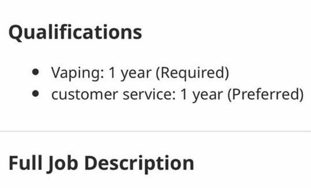 finally a job im over qualified for